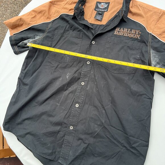 Harley-Davidson 110th Anniversary Dealer Shirt XL Black Orange 1903-2013 Short S - Picture 7 of 10